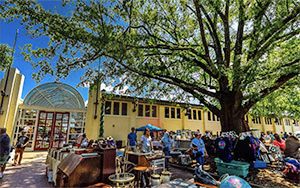 Exterior Raleigh Flea Market area