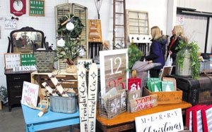 Country items at the market