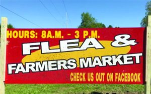 Ava's Flea Market sign