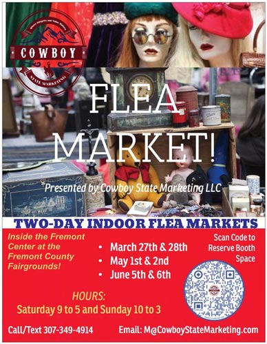 Flea market annoucement flyer