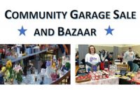 community garage sale and bazaar